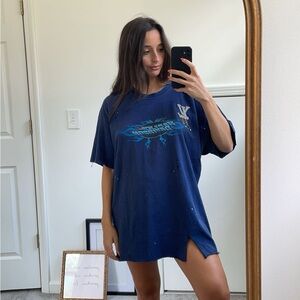 Louis Vuitton X Harley Davidson Vintage Distressed T Shirt